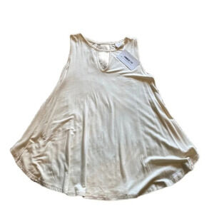 Women's Small Ivory/cream Keyhole Tank​​